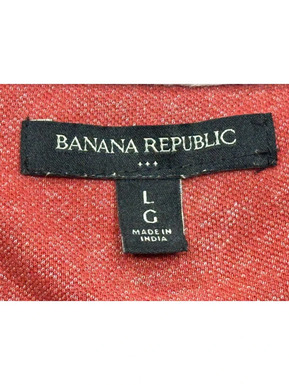 Banana Republic 1/4 Button 100% Cotton Polo Shirt Gray Men L